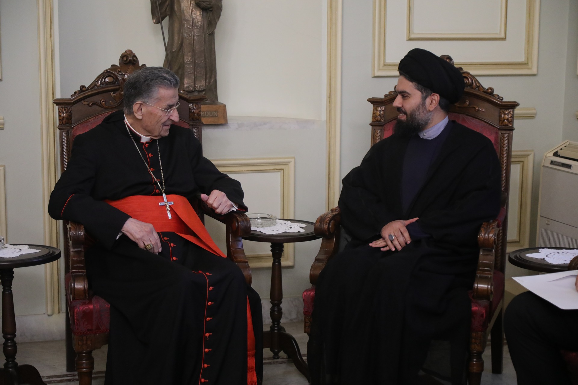 الراعي التقى المستشار الثقافي الإيراني وشددا على ان الثقافة تُقرّب بين الشعوب