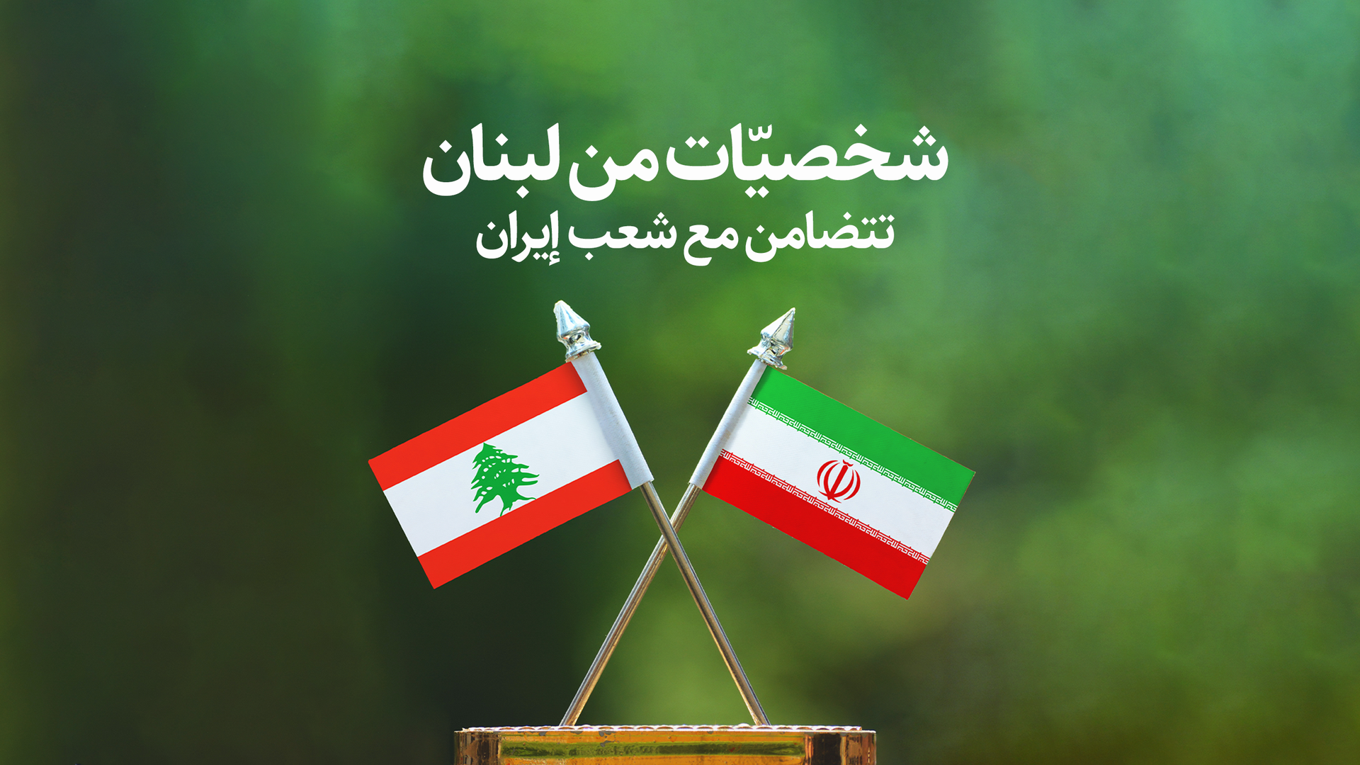 فيديو - شخصيات من لبنان تتضامن مع شعب إيران